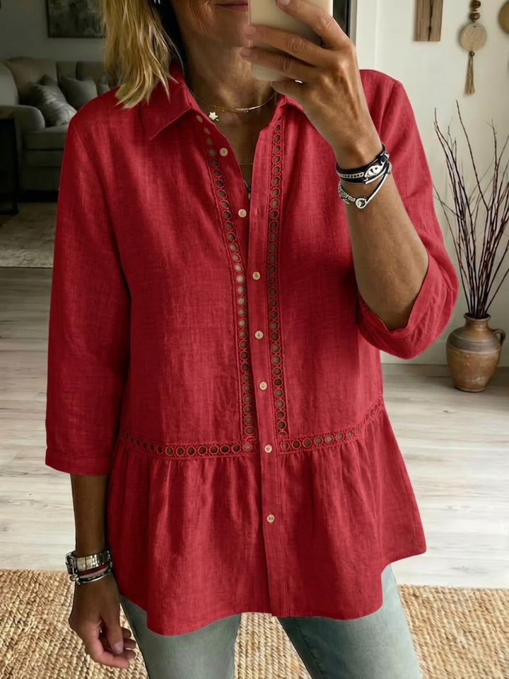 LANA - Casual Linen-Cotton Blouse