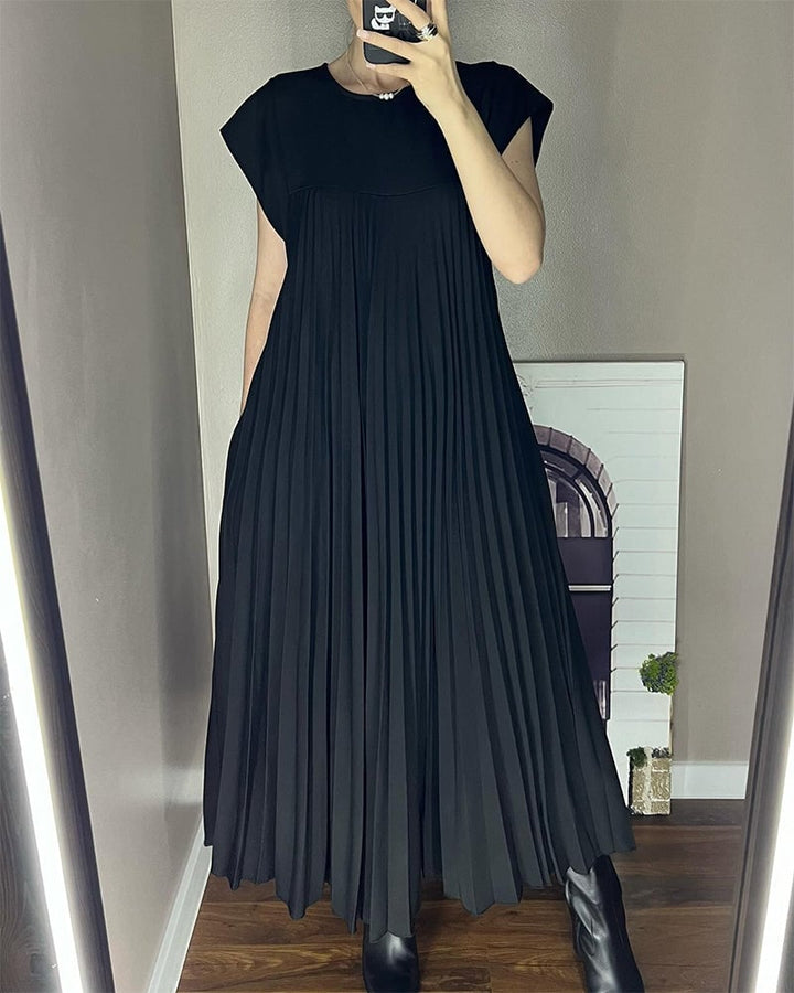 SOPHIA - Elegant Pleated Maxi Dress