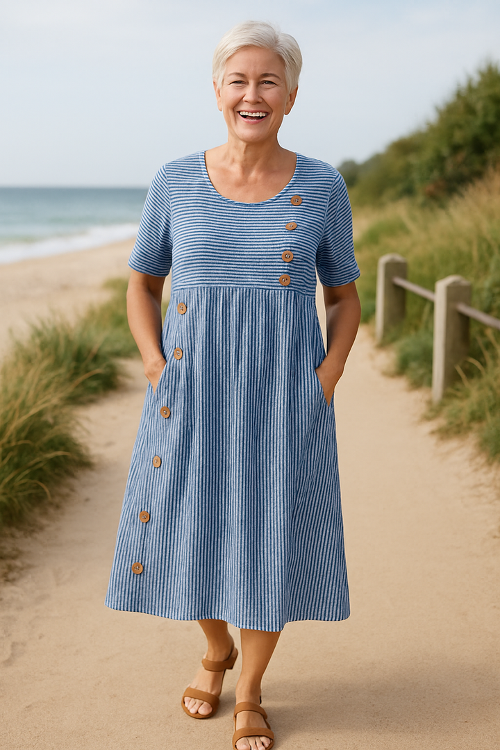 CHARLOT - Striped Midi Dress