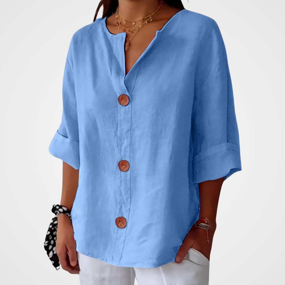 Hazel - Loose-fitting Summer Blouse