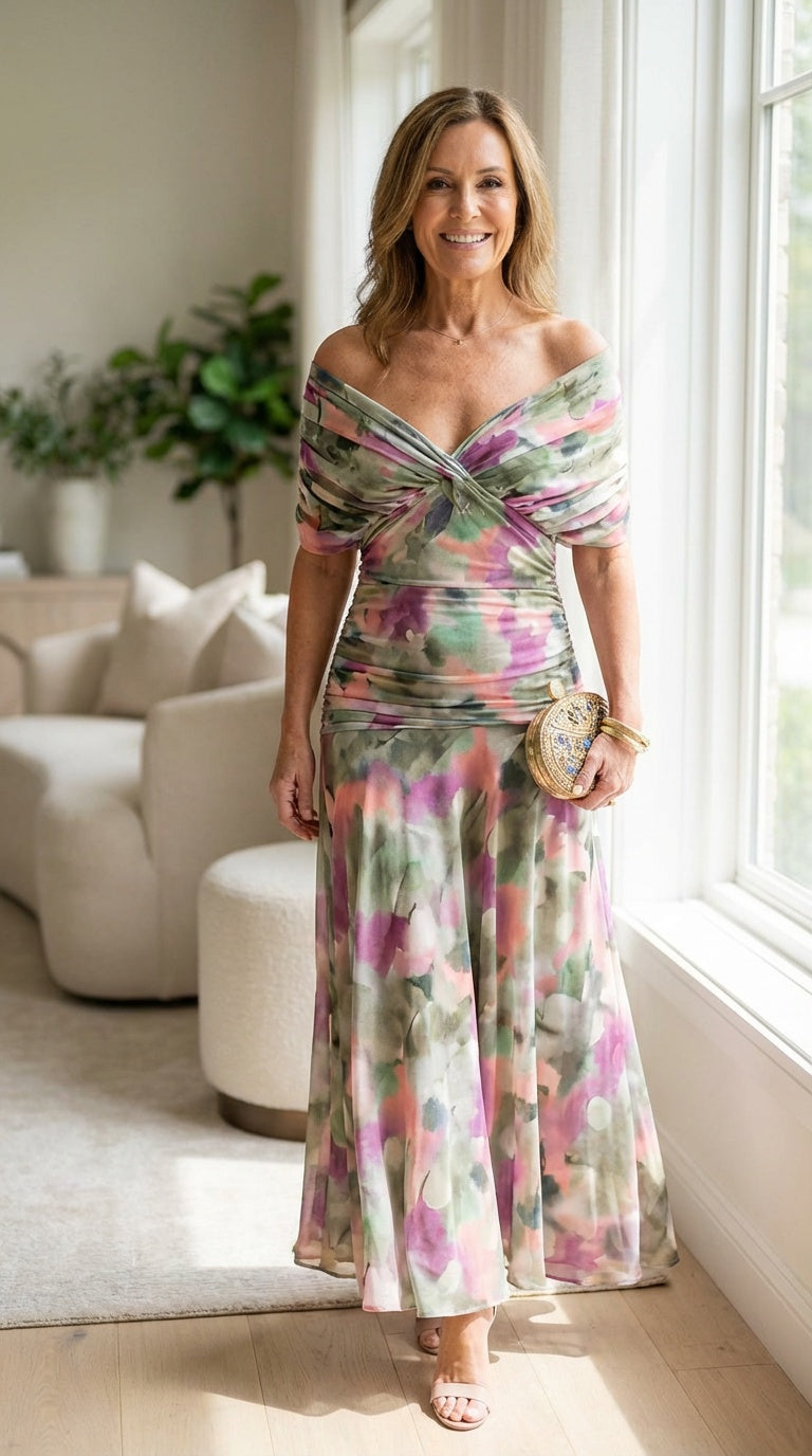 HELENA - Off Shoulder Maxi Dress
