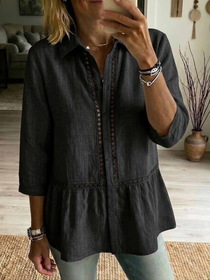 LANA - Casual Linen-Cotton Blouse