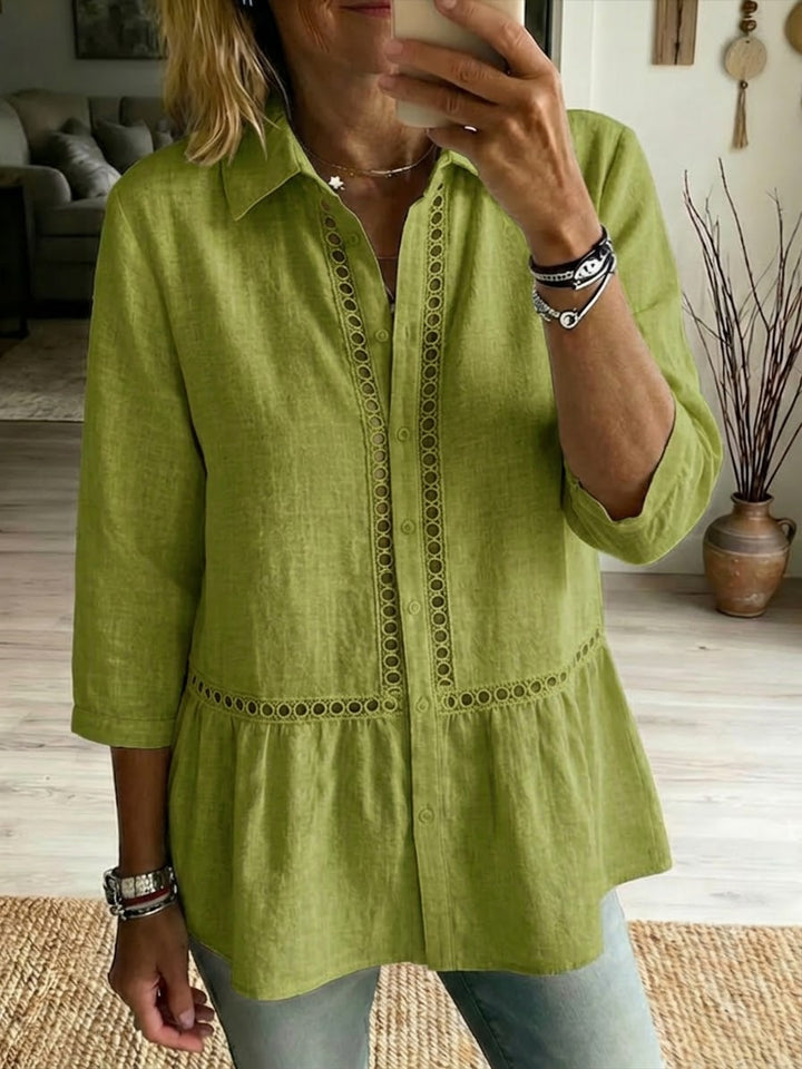 LANA - Casual Linen-Cotton Blouse