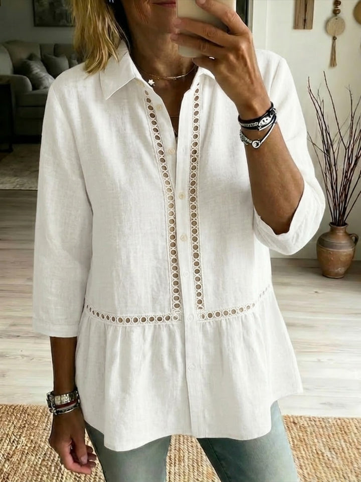 LANA - Casual Linen-Cotton Blouse