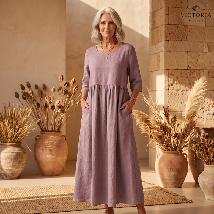 MIRANDA - Classic Mid Sleeve Dress