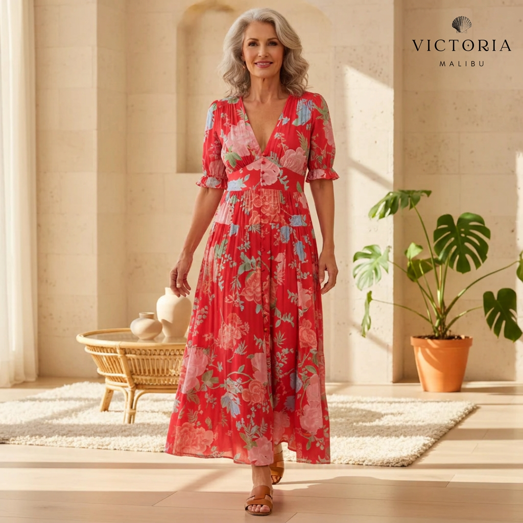 Floriana - Vibrant Floral Dress