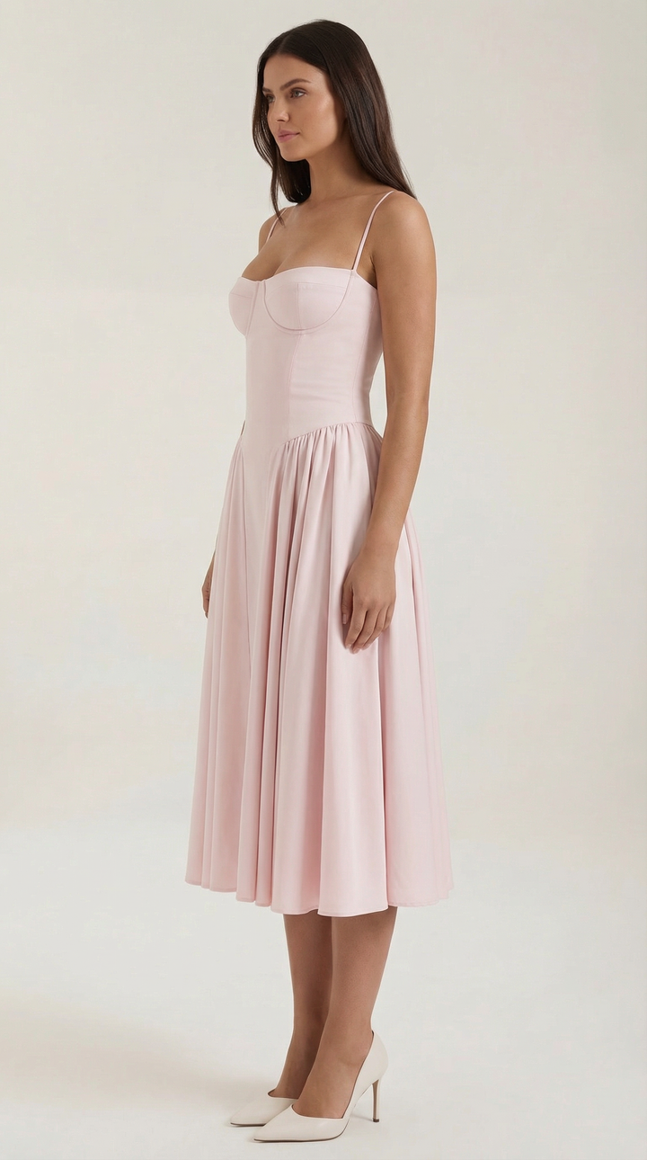 Lana Corset Midi Dress