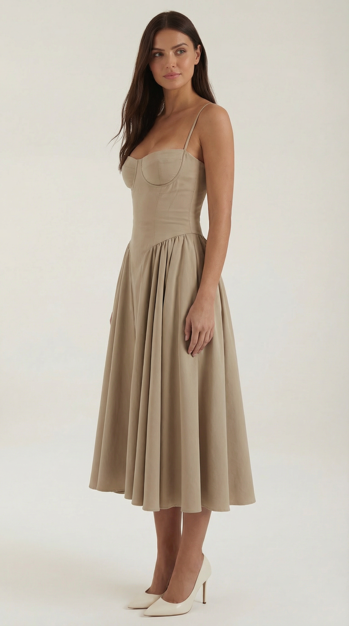 Lana Corset Midi Dress